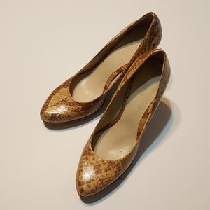 Nine West Snake Skin Pumps
